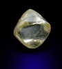 Diamond (0.94 carat pale pale-yellow octahedral crystal) from Orapa Mine, south of the Makgadikgadi Pans, Botswana
