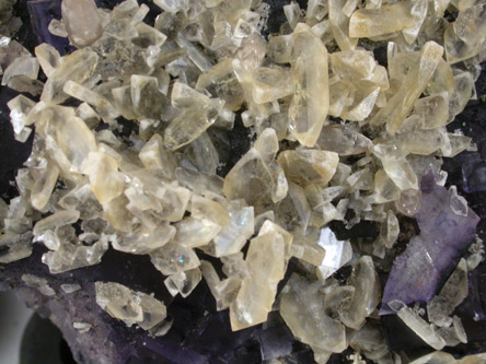 Fluorite with Barite from Cave-in-Rock District, Hardin County, Illinois