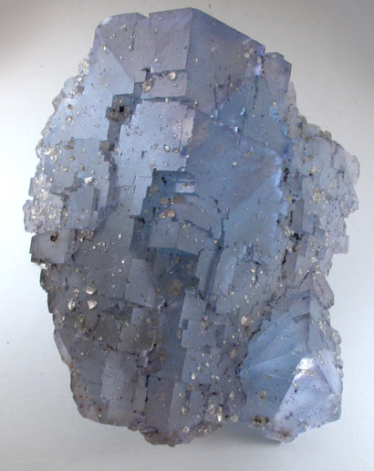 Fluorite with Calcite from Cave-in-Rock District, Hardin County, Illinois