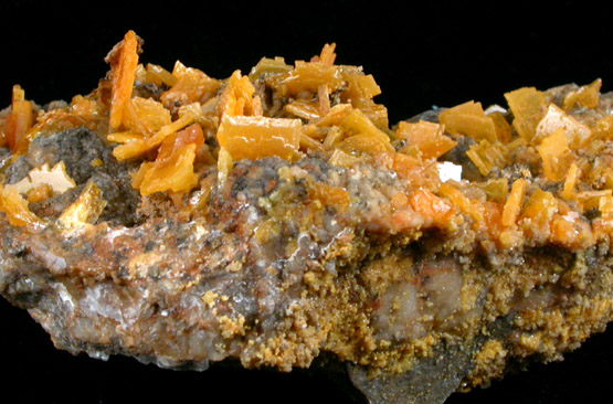Wulfenite from Mobile Mine, Goodsprings District, Clark County, Nevada