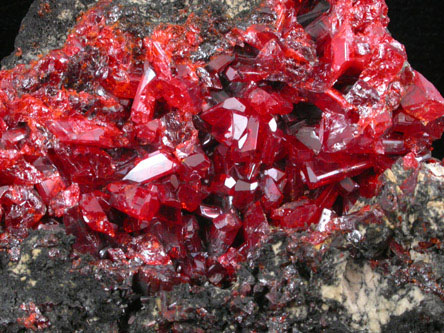 Realgar from Getchell Mine, Humboldt County, Nevada