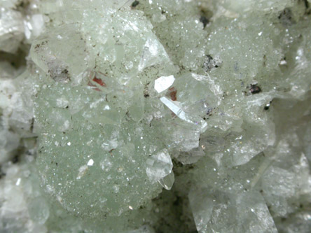 Copper, Prehnite, Calcite from Keweenaw Peninsula Copper District, Michigan