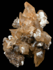 Calcite with Barite from Pugh Quarry, 6 km NNW of Custar, Wood County, Ohio
