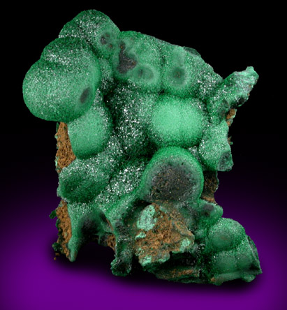 Malachite from Mashamba Mines, 10 km west of Kolwezi, Katanga Copperbelt, Lualaba Province, Democratic Republic of the Congo