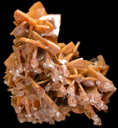 Wulfenite with Calcite from Defiance Mine, Courtland-Gleeson District, Cochise County, Arizona
