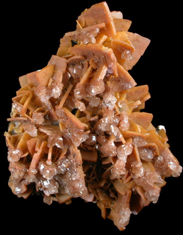 Wulfenite with Calcite from Defiance Mine, Courtland-Gleeson District, Cochise County, Arizona