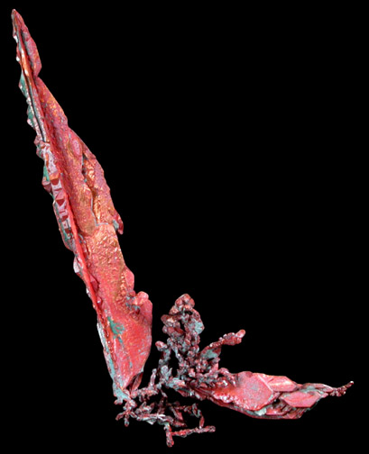 Copper var. Spinel-law Twins with Cuprite from Dzhezkazgan, Karaganda Oblast', Kazakhstan