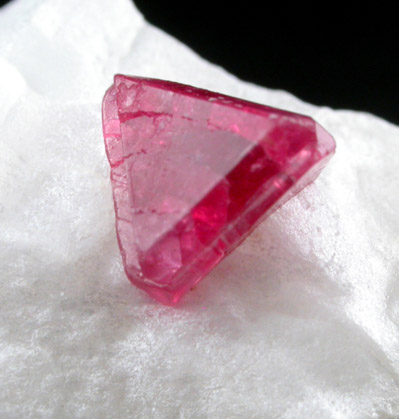 Spinel var. Spinel-law Twin from Mogok District, 115 km NNE of Mandalay, Mandalay Division, Myanmar (Burma)