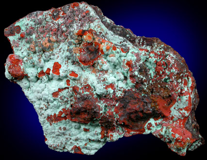 Malachite, Hematite, Cuprite, Murdochite from Southwest Mine, Bisbee, Cochise County, Arizona