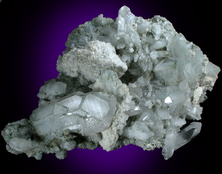 Quartz with Chlorite inclusions from Rougemont Quarry, Durham County, North Carolina