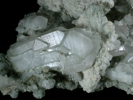 Quartz with Chlorite inclusions from Rougemont Quarry, Durham County, North Carolina