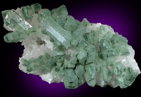 Quartz with Chlorite inclusions from Rougemont Quarry, Durham County, North Carolina