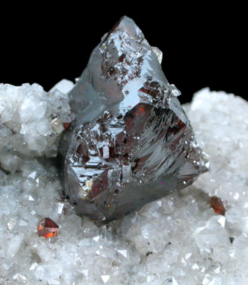 Sphalerite on Quartz from Elmwood Mine, Carthage, Smith County, Tennessee
