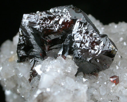 Sphalerite on Quartz from Elmwood Mine, Carthage, Smith County, Tennessee