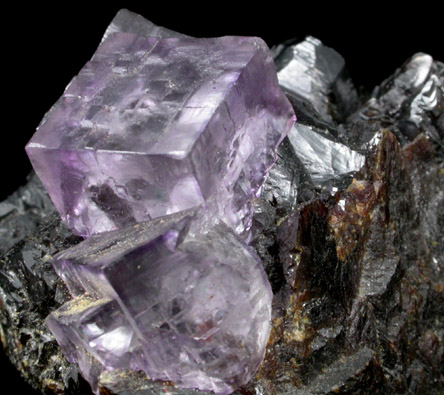 Fluorite on Sphalerite from Elmwood Mine, Carthage, Smith County, Tennessee