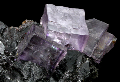 Fluorite on Sphalerite from Elmwood Mine, Carthage, Smith County, Tennessee