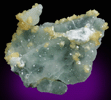 Calcite on Prehnite from Gainesville Quarry, Prince William County, Virginia