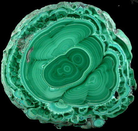 Malachite from Lubumbashi, Katanga Copperbelt, Haut-Katanga Province, Democratic Republic of the Congo