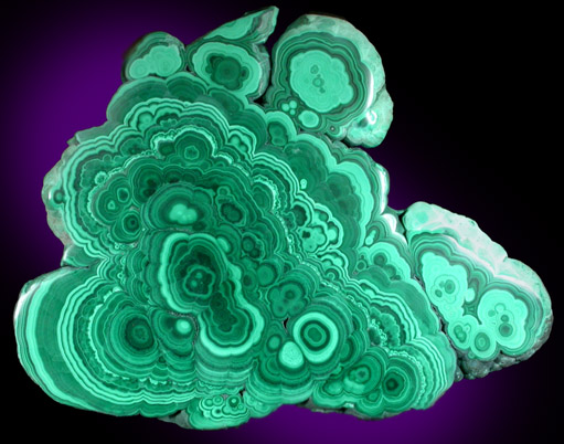 Malachite from Mashamba Mines, 10 km west of Kolwezi, Katanga Copperbelt, Lualaba Province, Democratic Republic of the Congo