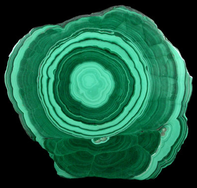 Malachite from Mashamba Mines, 10 km west of Kolwezi, Katanga Copperbelt, Lualaba Province, Democratic Republic of the Congo