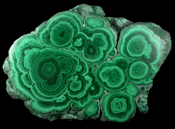 Malachite from Mashamba Mines, 10 km west of Kolwezi, Katanga Copperbelt, Lualaba Province, Democratic Republic of the Congo