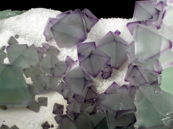 Fluorite on Quartz from Ganzhou, Jiangxi Province, China