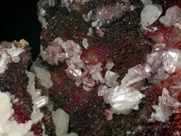 Cerussite on Quartz from Grand Reef Mine, Aravaipa District, Graham County, Arizona