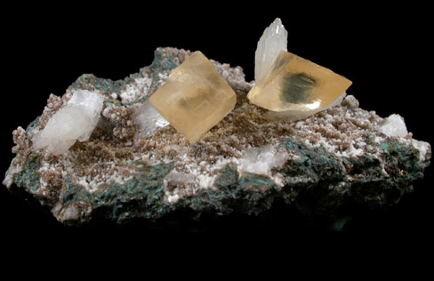 Calcite with Stilbite-Ca from Pashan Hill Quarry, Pune District, Maharashtra, India