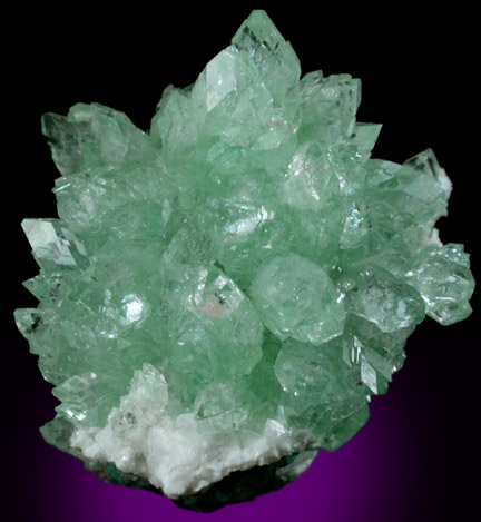 Apophyllite on Heulandite and Quartz from Pashan Hill Quarry, Pune District, Maharashtra, India