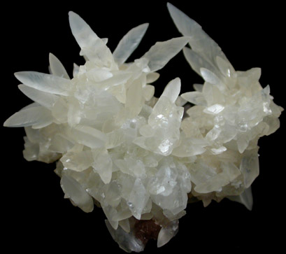 Calcite on Heulandite from Mirzapur, Uttar Pradesh, India