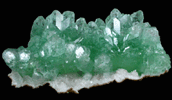 Apophyllite with Stilbite-Ca on Quartz from Pashan Hill Quarry, Pune District, Maharashtra, India