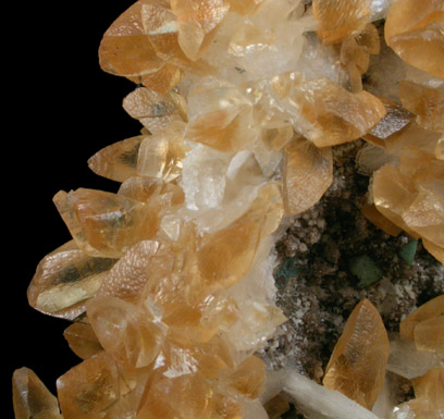 Calcite on Stilbite-Ca from Pashan Hill Quarry, Pune District, Maharashtra, India