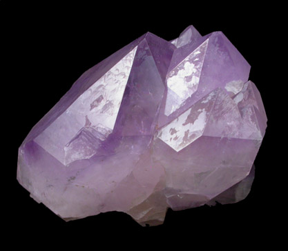 Quartz var. Amethyst from Jackson's Crossroads, 46.5 km east of Athens, Wilkes County, Georgia