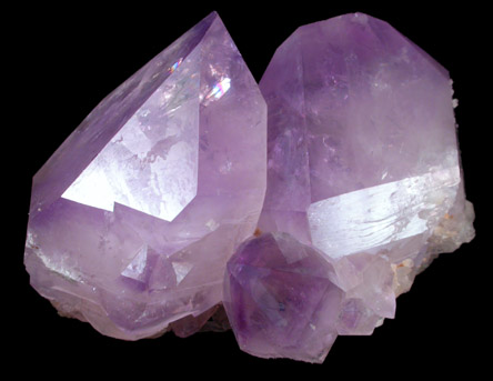 Quartz var. Amethyst from Jackson's Crossroads, 46.5 km east of Athens, Wilkes County, Georgia