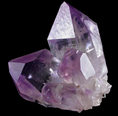 Quartz var. Amethyst from Jackson's Crossroads, 46.5 km east of Athens, Wilkes County, Georgia