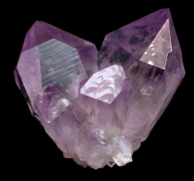 Quartz var. Amethyst from Jackson's Crossroads, 46.5 km east of Athens, Wilkes County, Georgia