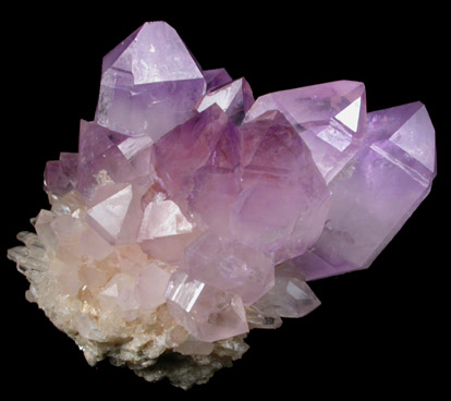 Quartz var. Amethyst from Jackson's Crossroads, 46.5 km east of Athens, Wilkes County, Georgia