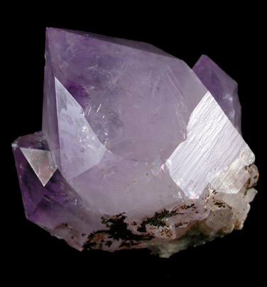 Quartz var. Amethyst from Jackson's Crossroads, 46.5 km east of Athens, Wilkes County, Georgia