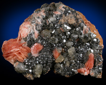 Cerussite, Barite, Galena from Mibladen, Haute Moulouya Basin, Zeida-Aouli-Mibladen belt, Midelt Province, Morocco