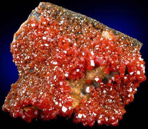 Vanadinite from Mibladen, Haute Moulouya Basin, Zeida-Aouli-Mibladen belt, Midelt Province, Morocco