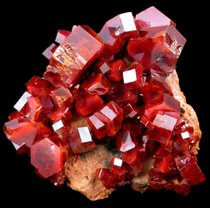 Vanadinite from Mibladen, Haute Moulouya Basin, Zeida-Aouli-Mibladen belt, Midelt Province, Morocco