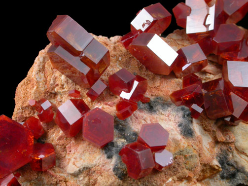 Vanadinite from Mibladen, Haute Moulouya Basin, Zeida-Aouli-Mibladen belt, Midelt Province, Morocco