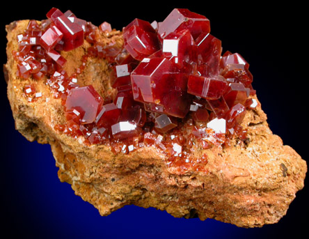 Vanadinite from Mibladen, Haute Moulouya Basin, Zeida-Aouli-Mibladen belt, Midelt Province, Morocco