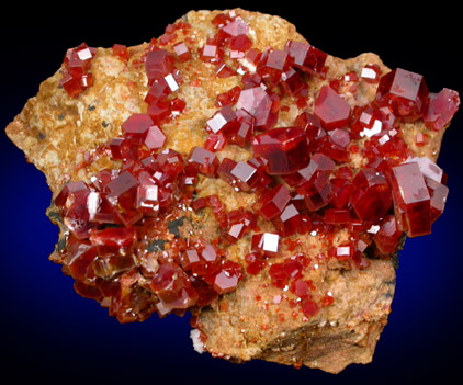 Vanadinite from Mibladen, Haute Moulouya Basin, Zeida-Aouli-Mibladen belt, Midelt Province, Morocco