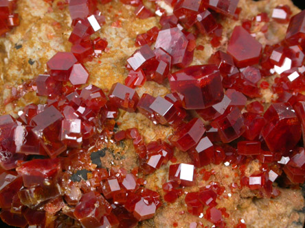 Vanadinite from Mibladen, Haute Moulouya Basin, Zeida-Aouli-Mibladen belt, Midelt Province, Morocco