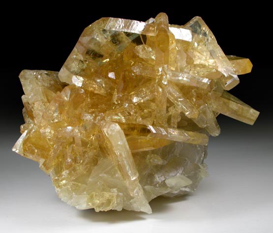 Barite on Calcite from Meikle Mine, Elko County, Nevada