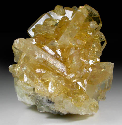 Barite on Calcite from Meikle Mine, Elko County, Nevada