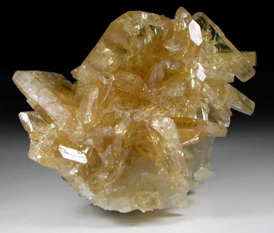 Barite on Calcite from Meikle Mine, Elko County, Nevada