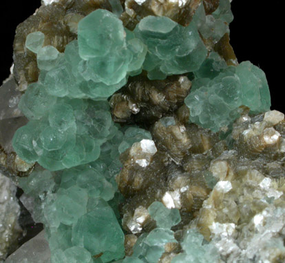 Fluorite, Muscovite, Calcite from Erongo Mountains, Damaraland, Namibia