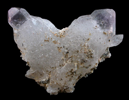 Quartz var. Amethyst Japan Law-twinned from Ambatondrazaka, Toamasina Province, Madagascar